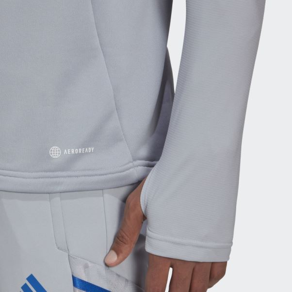 Adidas Olympique Lyonnais Tiro 21 Training Top Argent