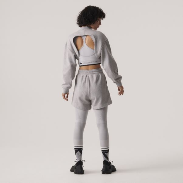 Mgh Solide Gris Adidas By Stella Mccartney Soutien-gorge De Sport à Maintien Moyen Mode