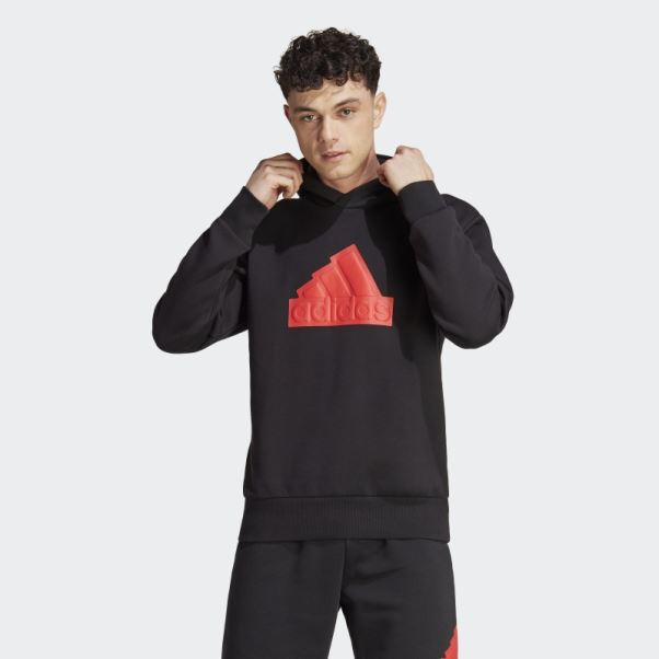Adidas Future Icons Badge Of Sport Sweat à Capuche Rouge