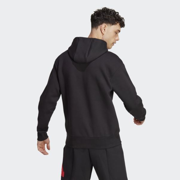 Adidas Future Icons Badge Of Sport Sweat à Capuche Rouge
