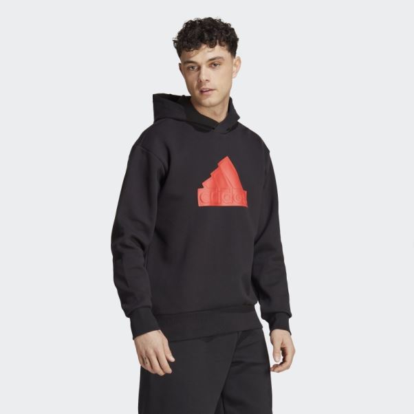 Adidas Future Icons Badge Of Sport Sweat à Capuche Rouge