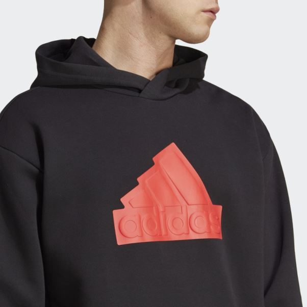 Adidas Future Icons Badge Of Sport Sweat à Capuche Rouge