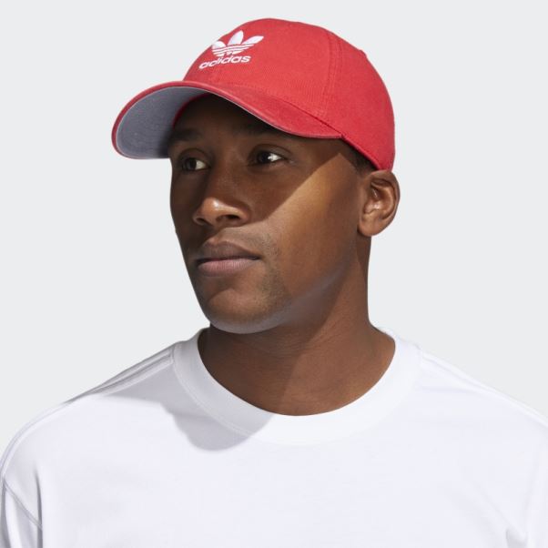 Adidas Bonnet Strapback Décontracté Rouge