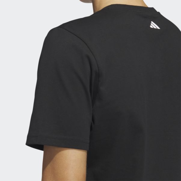 Adidas Chain Net Basketball Graphique Tee Noir