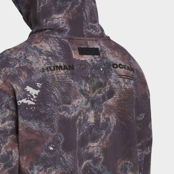 Sweat à Capuche Parley Kaki Foncé Moyen (non Genré) Adidas