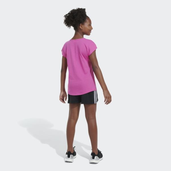 T-shirt Essentiel Ss Fuchsia Adidas
