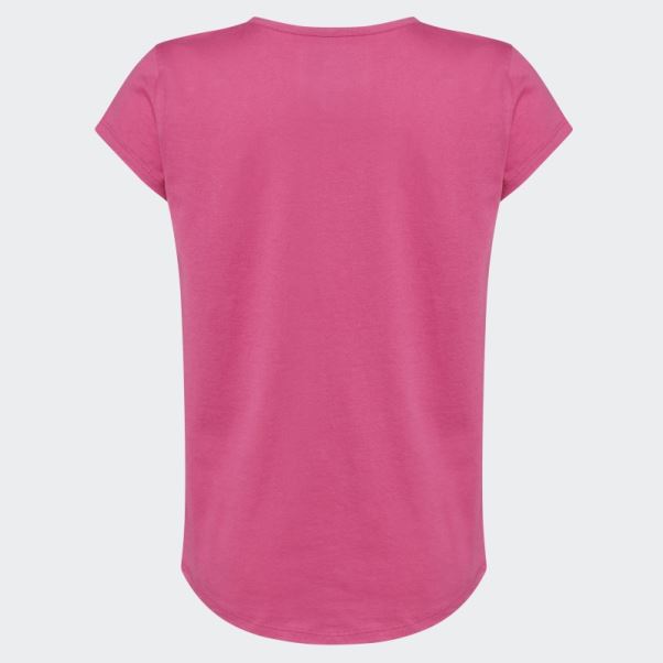T-shirt Essentiel Ss Fuchsia Adidas