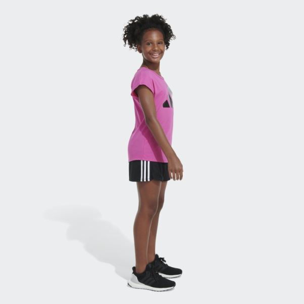 T-shirt Essentiel Ss Fuchsia Adidas