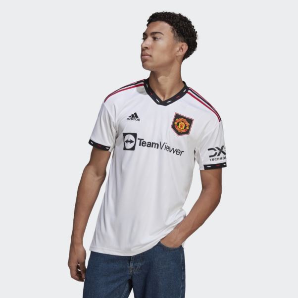 Maillot Extérieur Manchester United 22/23 Blanc Adidas