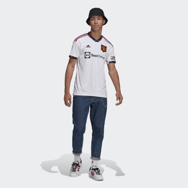 Maillot Extérieur Manchester United 22/23 Blanc Adidas