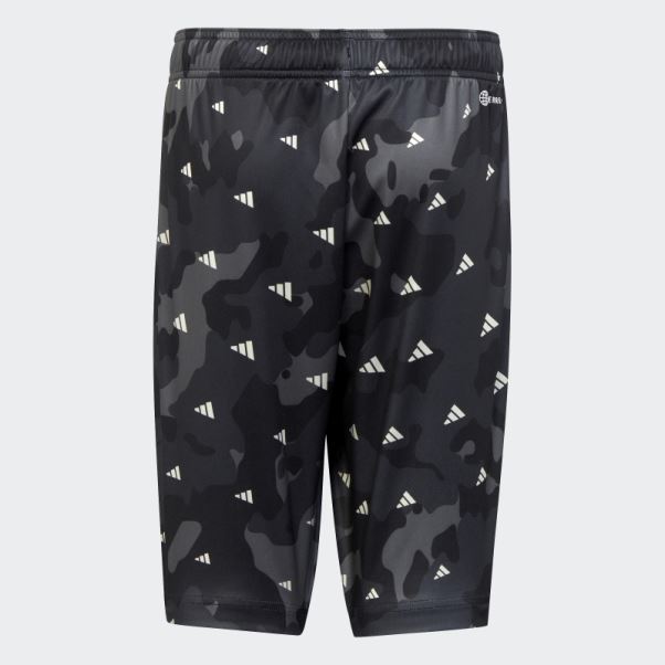 Train Essentials Short Coupe Ajustée Saisonnier Aeroready Allover Imprimé Gris Adidas