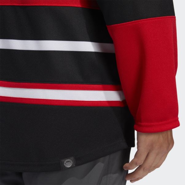 Adidas Blackhawks Authentique Reverse Retro Wordmark Maillot Rouge
