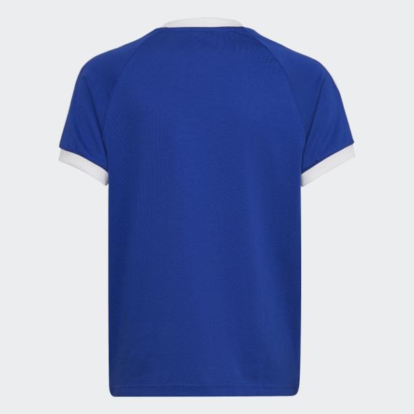 T-shirt à 3 Bandes Adidas Adicolor Bleu Royal