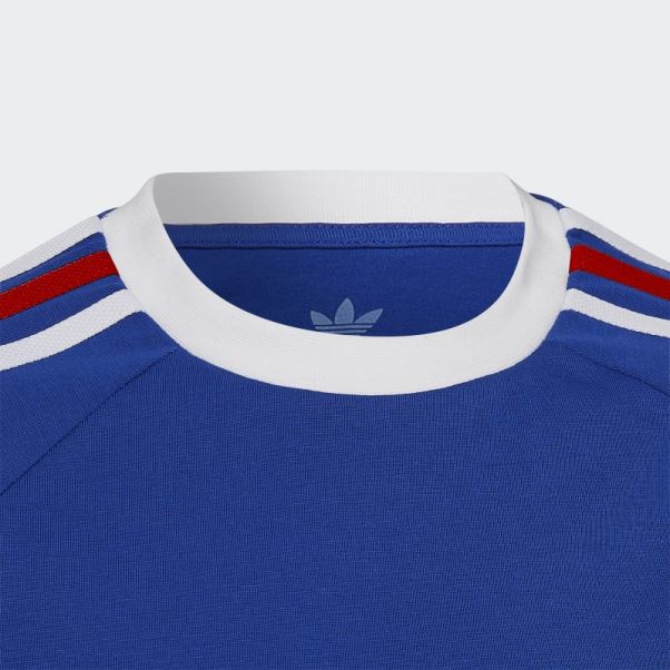 T-shirt à 3 Bandes Adidas Adicolor Bleu Royal