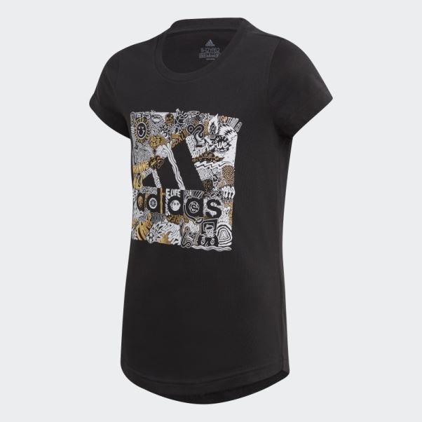 T-shirt Adidas Must Have Doodle Badge Of Sport Noir
