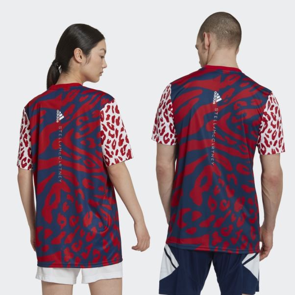 Arsenal Fc X Adidas Par Stella Mccartney Maillot D'avant-match Scarlet Hot