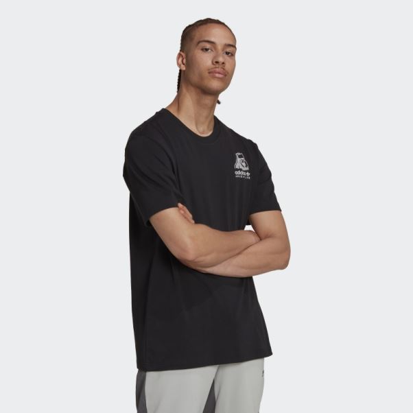 T-shirt Adidas Aventure Hiver Noir Chaud