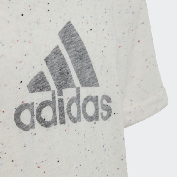 T-shirt Adidas Future Icons Winners Blanc Chiné