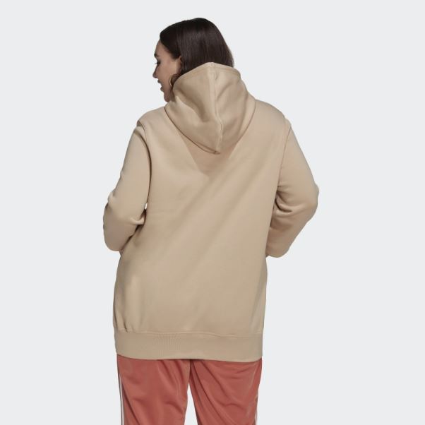 Sweat à Capuche Beige Adidas Adicolor Essentials (grande Taille)