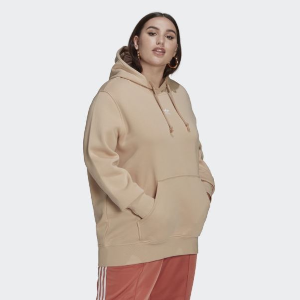 Sweat à Capuche Beige Adidas Adicolor Essentials (grande Taille)