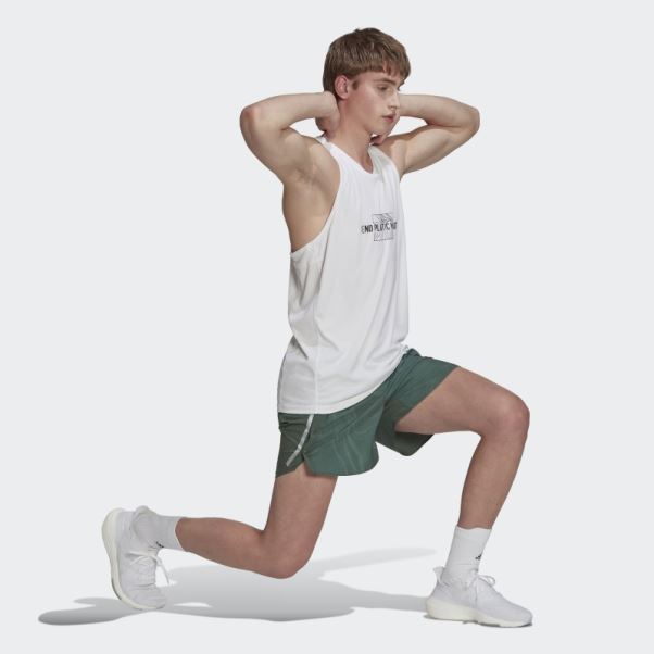 Short Adidas Green Oxide Conçu Pour Courir Pour Les Océans