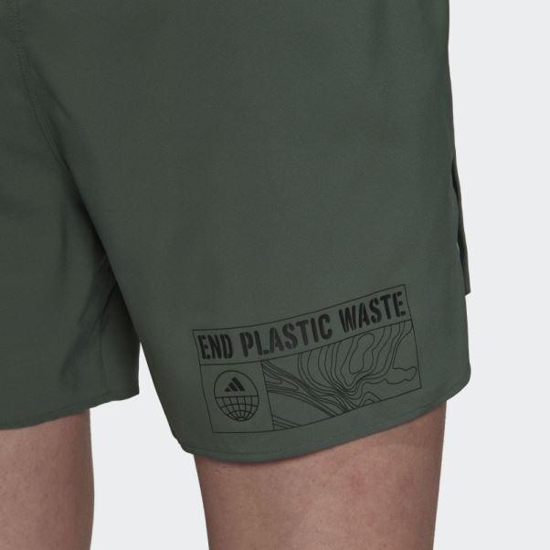 Short Adidas Green Oxide Conçu Pour Courir Pour Les Océans