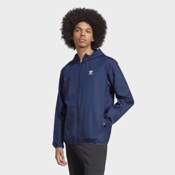 Coupe-vent Essentiel Trèfle Indigo Nuit Adidas