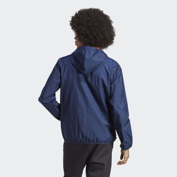 Coupe-vent Essentiel Trèfle Indigo Nuit Adidas
