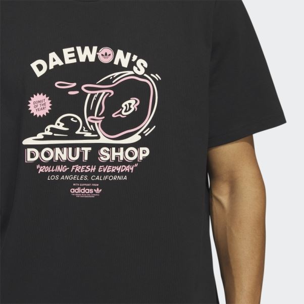 Daewon's Business T-shirt Manches Courtes Noir Adidas