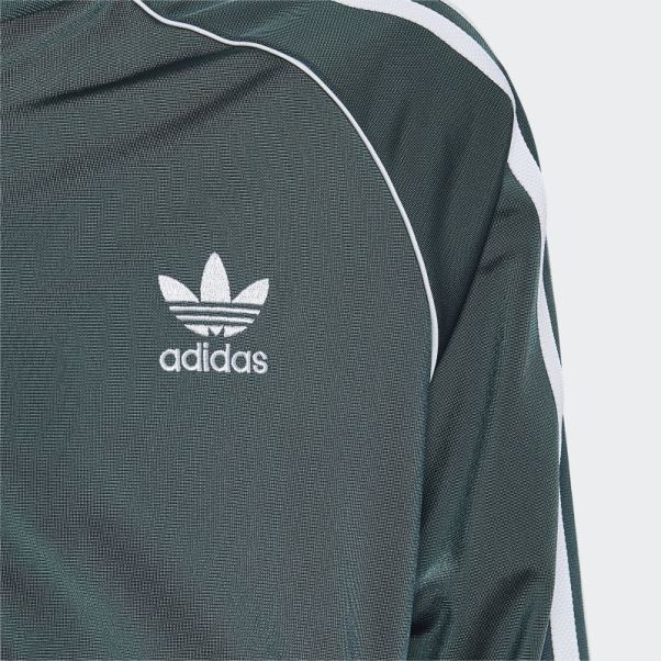Veste De Survetement Adidas Adicolor Sst Vert Mineral