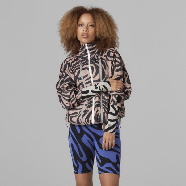 Ash Pearl Hot Coupe-vent Imprimé Adidas By Stella Mccartney