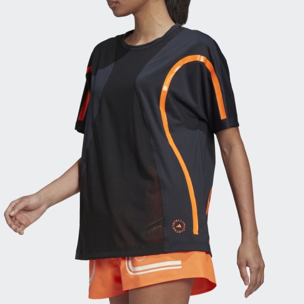 Adidas By Stella Mccartney Truepace Running Loose T-shirt Noir