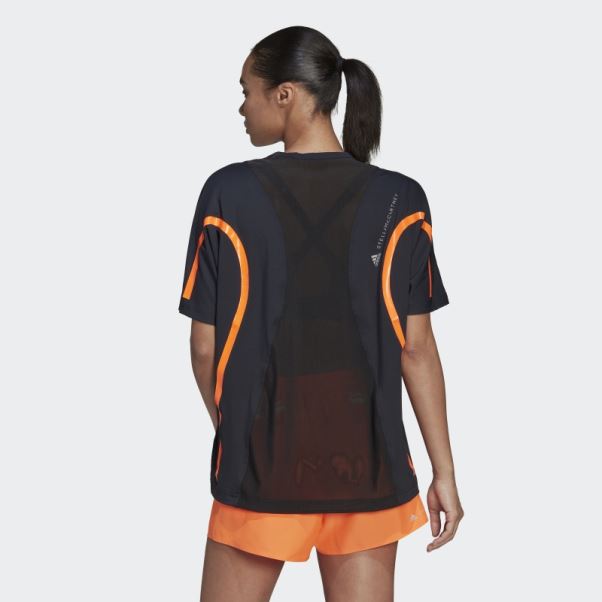 Adidas By Stella Mccartney Truepace Running Loose T-shirt Noir