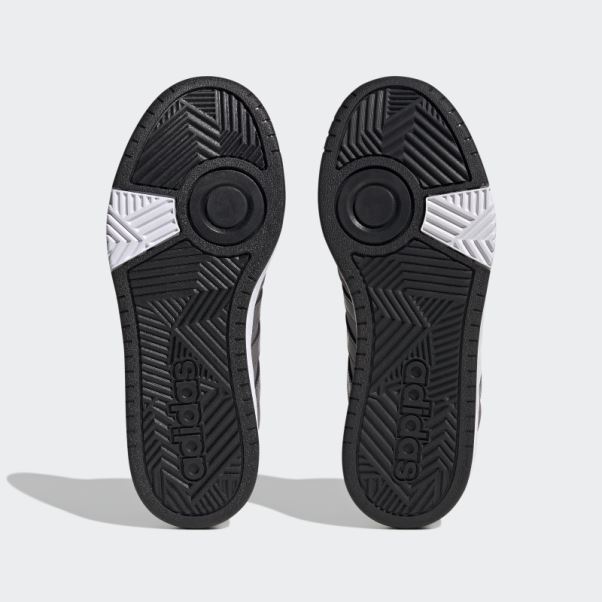 Adidas Trace Grey Hoops 3.0 Mid Lifestyle Basketball Classic Fur Lining Hiver Chaussures