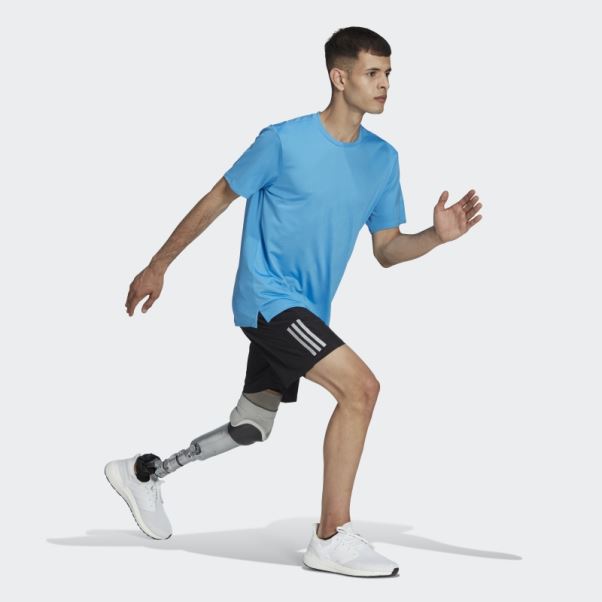 Made To Be Remade Running Tee Bleu Adidas