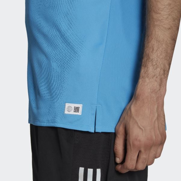 Made To Be Remade Running Tee Bleu Adidas