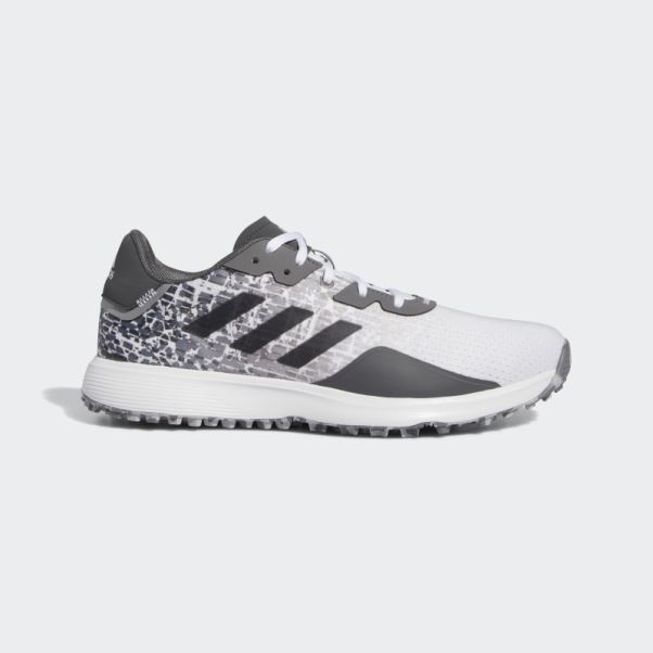 Chaussure De Golf Adidas S2g Sans Crampons Blanche