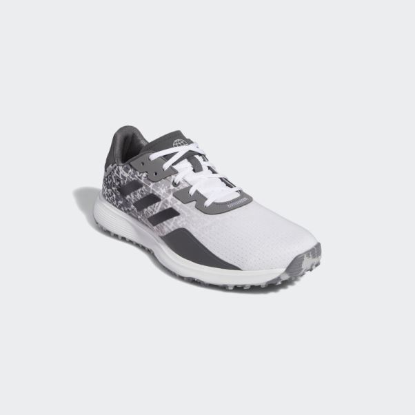 Chaussure De Golf Adidas S2g Sans Crampons Blanche