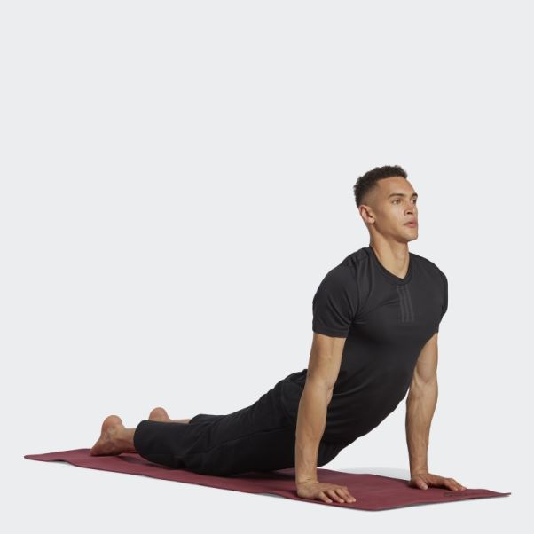 Aeroknit Yoga Base Sans Couture T-shirt D'entrainement Noir Adidas