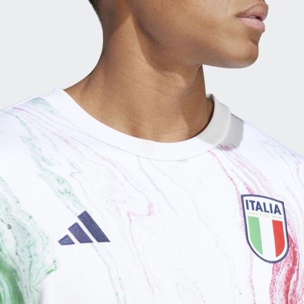 Italie Haut Chaud Pré-match Vert Adidas