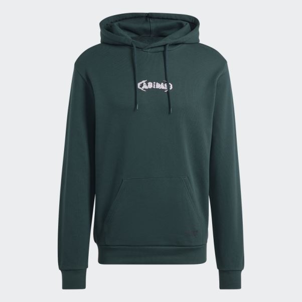 Sweat à Capuche Adidas Graphics Campus Vert Minéral