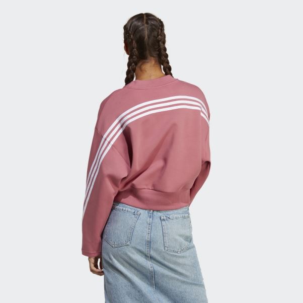 Sweat Adidas Future Icon Rose à 3 Bandes