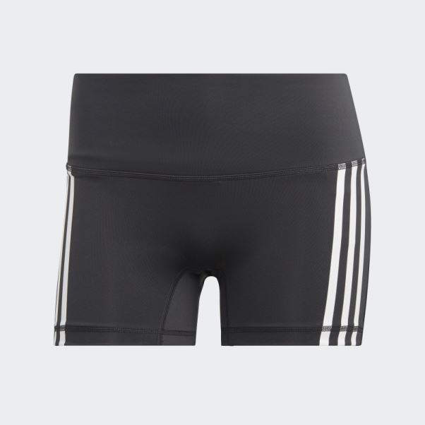 Legging Court 3 Bandes Noir Adidas
