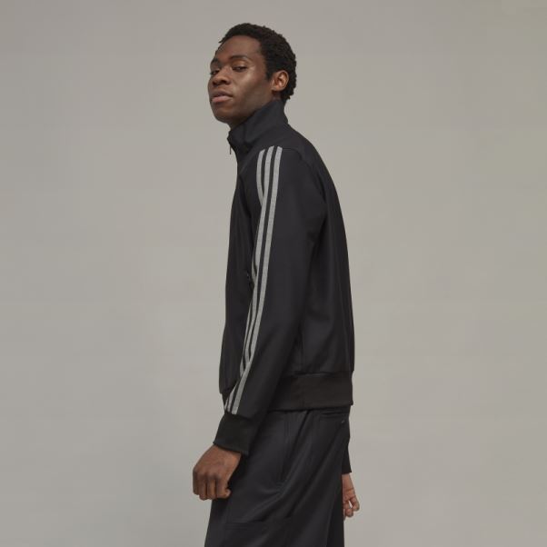 Adidas Y-3 3-stripes Haut De Survêtement En Laine Raffinée Chaud
