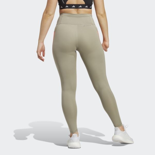 Adidas Running Essentials 7/8 Legging Argent Galet