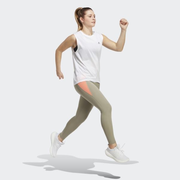 Adidas Running Essentials 7/8 Legging Argent Galet