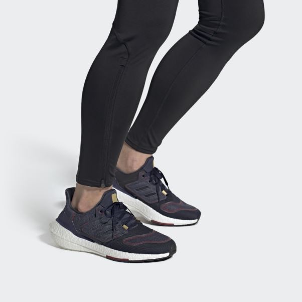 Adidas Ultraboost 22 Chaussures De Course Bleu Marine