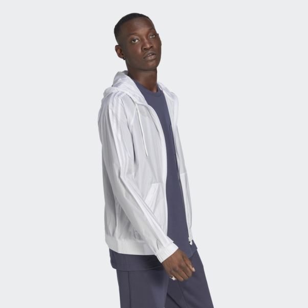 Coupe Vent Adidas Blanc
