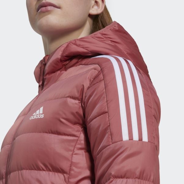 Parka à Capuche Essentials Light Down Adidas Rouge
