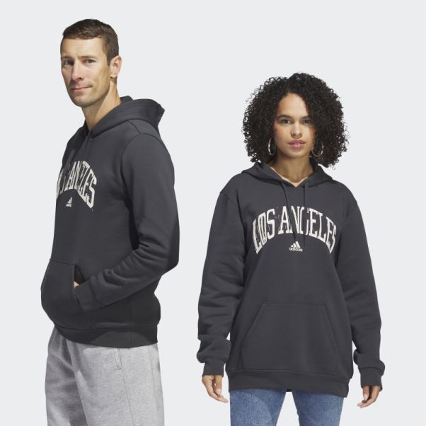 Sweat à Capuche Graphique Los Angeles (non Genré) Adidas Carbon